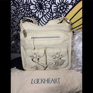 NWT! Lockheart Large Leather Jenna Shoulder bag